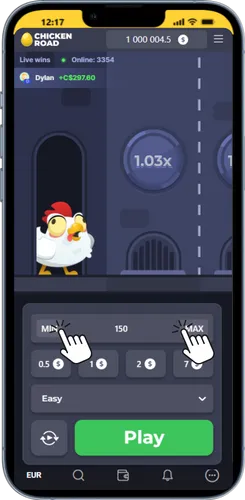 Place bet chickenroad donbet